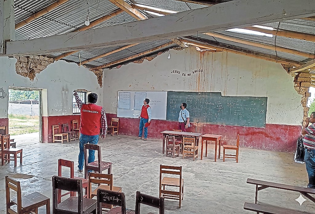 Instituciones educativas se encuentran en mal estado.