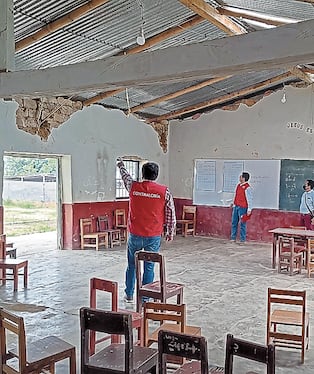 Instituciones educativas se encuentran en mal estado.