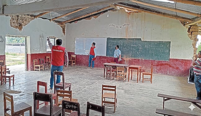 Instituciones educativas se encuentran en mal estado.