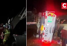 Jauja: 13 heridos y un muerto deja choque entre bus y camioneta