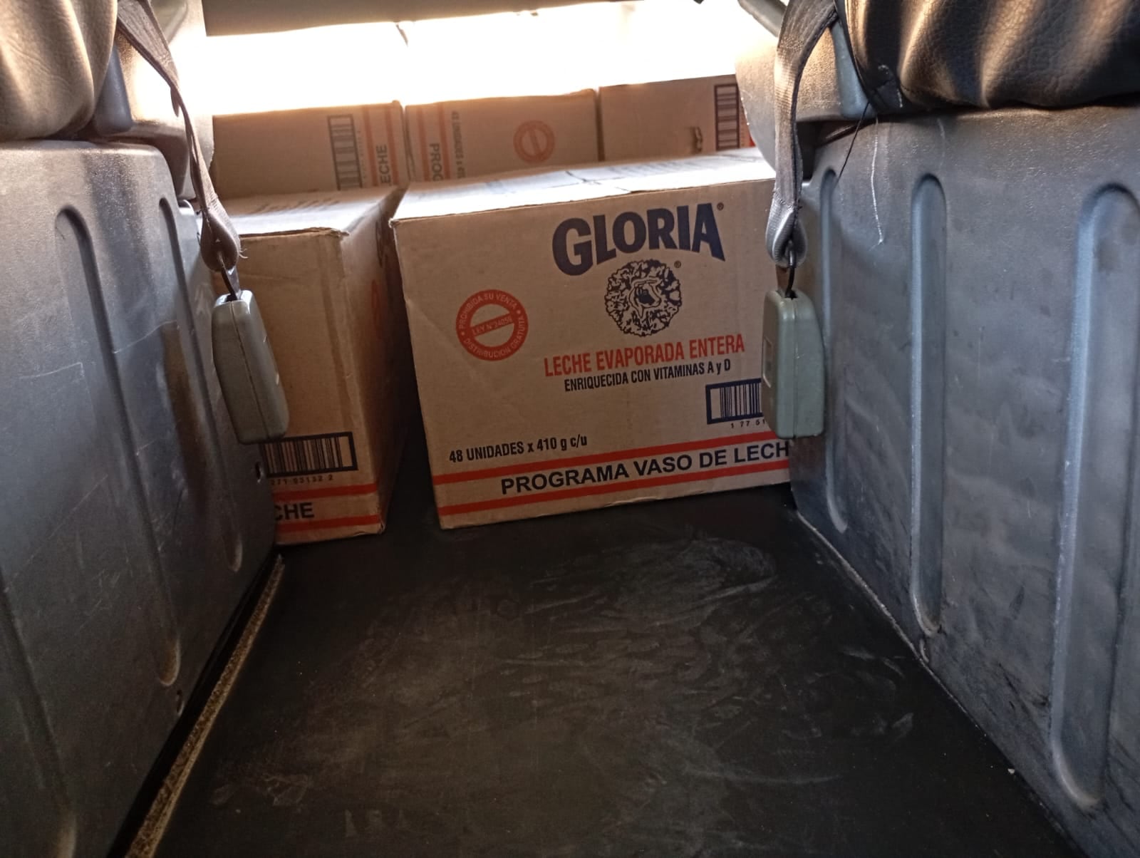 Tenían la inscripción de “distribución gratuita” y “Programa de Vaso de Leche”. (Foto: Difusión)