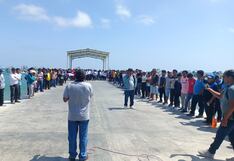 Piura: Pescadores forman cadena humana para rechazar la actividad petrolera