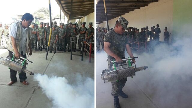 La Libertad: Capacitan a miembros del Ejército para apoyo en fumigación contra el dengue