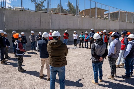 La Libertad: Advierten riesgo en la ejecución de una obra en el colegio San José de Salo Bajo en Carabamba