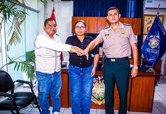 Pisco: nuevo comisario se reúne con la alcaldesa del distrito de Túpac Amaru Inca