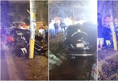 Ica: conductor salva de morir tras violento choque contra un poste en la Panamericana Sur