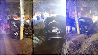 Ica: conductor salva de morir tras violento choque contra un poste en la Panamericana Sur