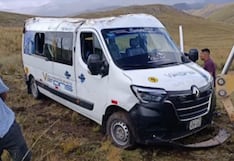 Miniván termina volcada en la carretera Jauja–Tarma y deja a pasajeros heridos