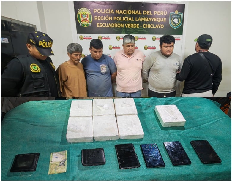 Sujetos ya cumplen cárcel provisoria en penal de Chiclayo.