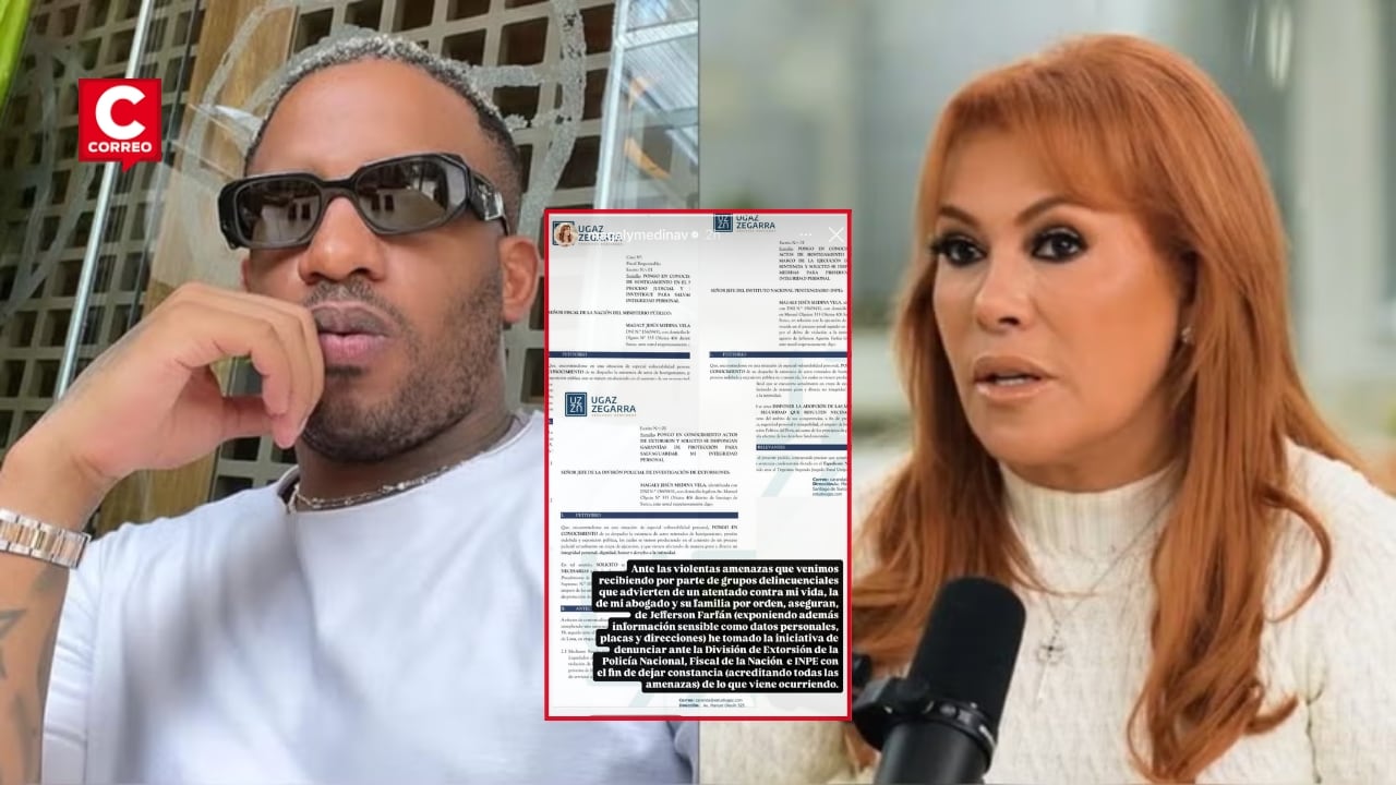 Magaly Medina denuncia amenazas contra su vida en medio de conflicto mediático con Jefferson Farfán. Composición: Diario Correo.