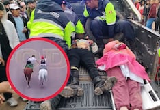 Carrera de morochucos en Huancavelica terminó con varios heridos tras maniobra peligrosa