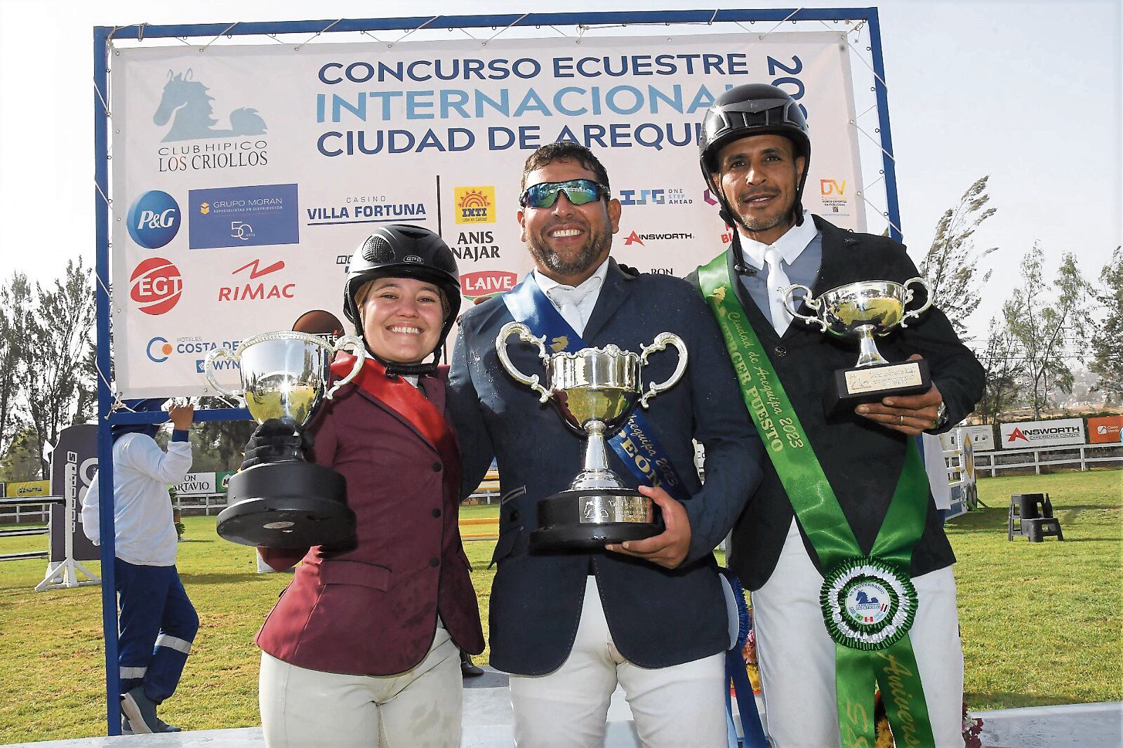Cris Varas, Miranda Orrego y Hussein Hawwary. (Foto: GEC)