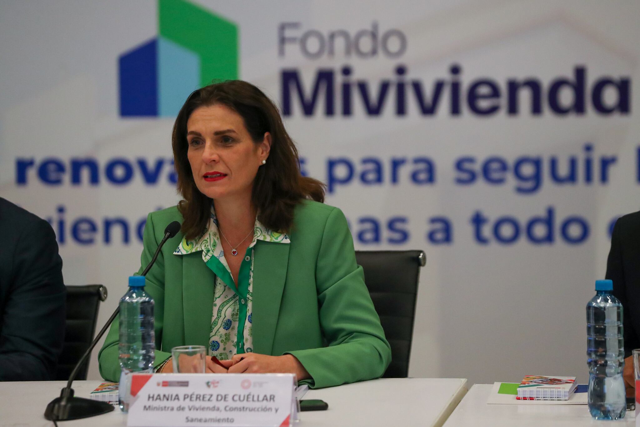 La ministra de Vivienda, Hania Pérez de Cuéllar, anunció el relanzamiento del Fondo Mivivenda (Foto: Ministerio de Vivienda)
