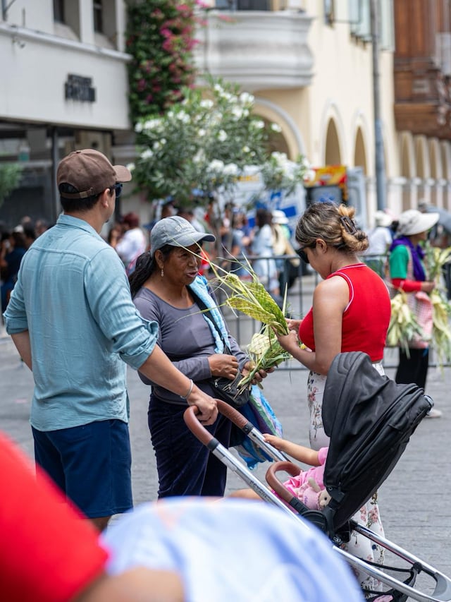 Domingo de Ramos: fieles y el Cristo Cholo recorren la Catedral y Plaza de Armas de Lima. (Fotos: Paloma del Solar/GEC)