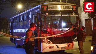 Chorrillos: Sujetos en moto atacan a balazos bus de Etusa en plena ruta