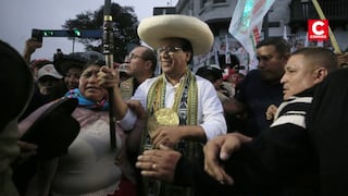 Roberto Sánchez lidera marcha de Juntos por el Perú en el Centro de Lima