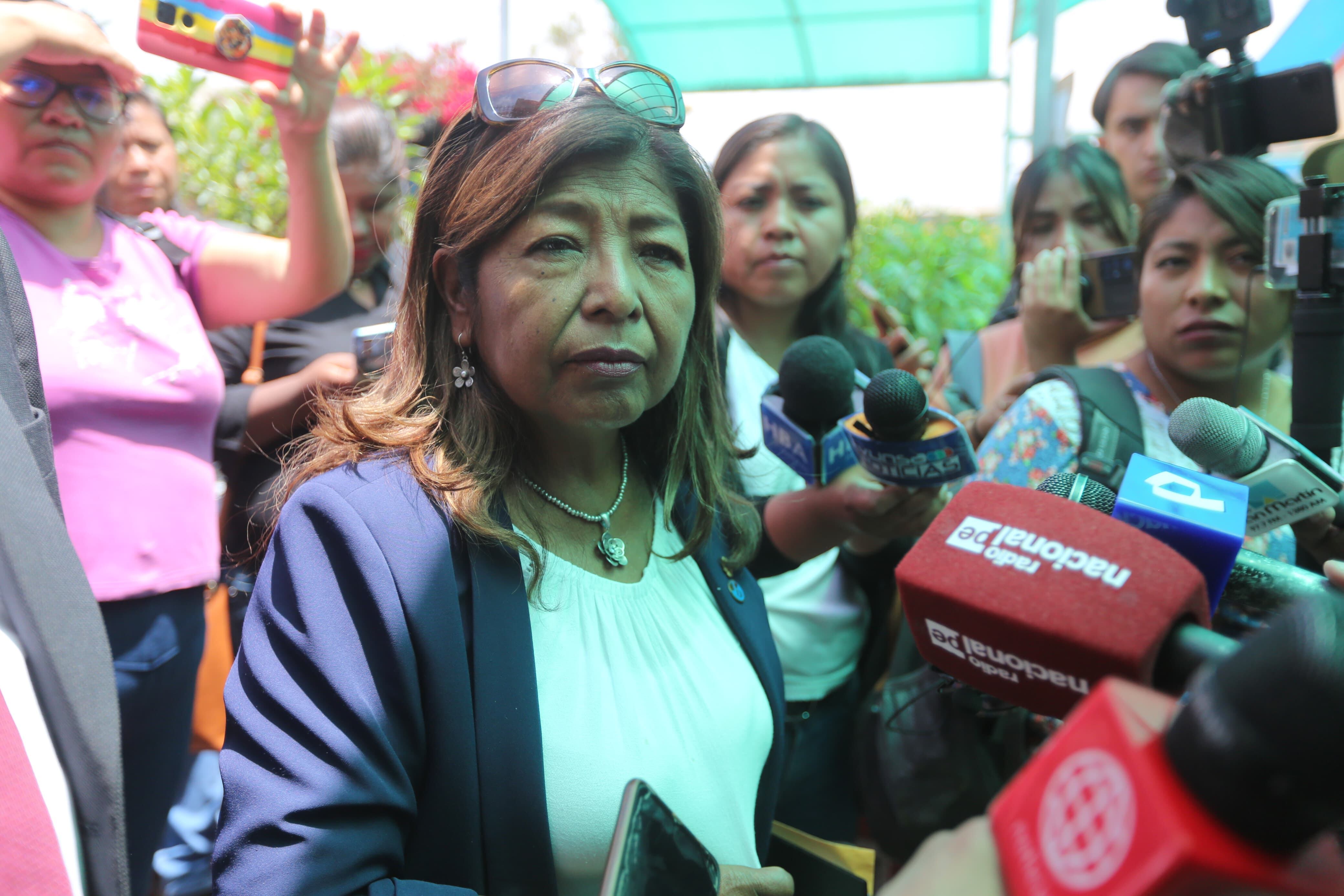 Gerente regional de Educación, Cecilia Jarita, sigue en medio de cuestionamiento. (Foto: Leonardo Cuito)