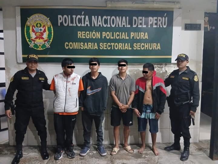 Cuatro fueron intervendios por la policía en un operativo