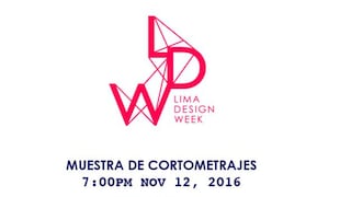 Lima Desgin Week tendrá festival de cortometrajes