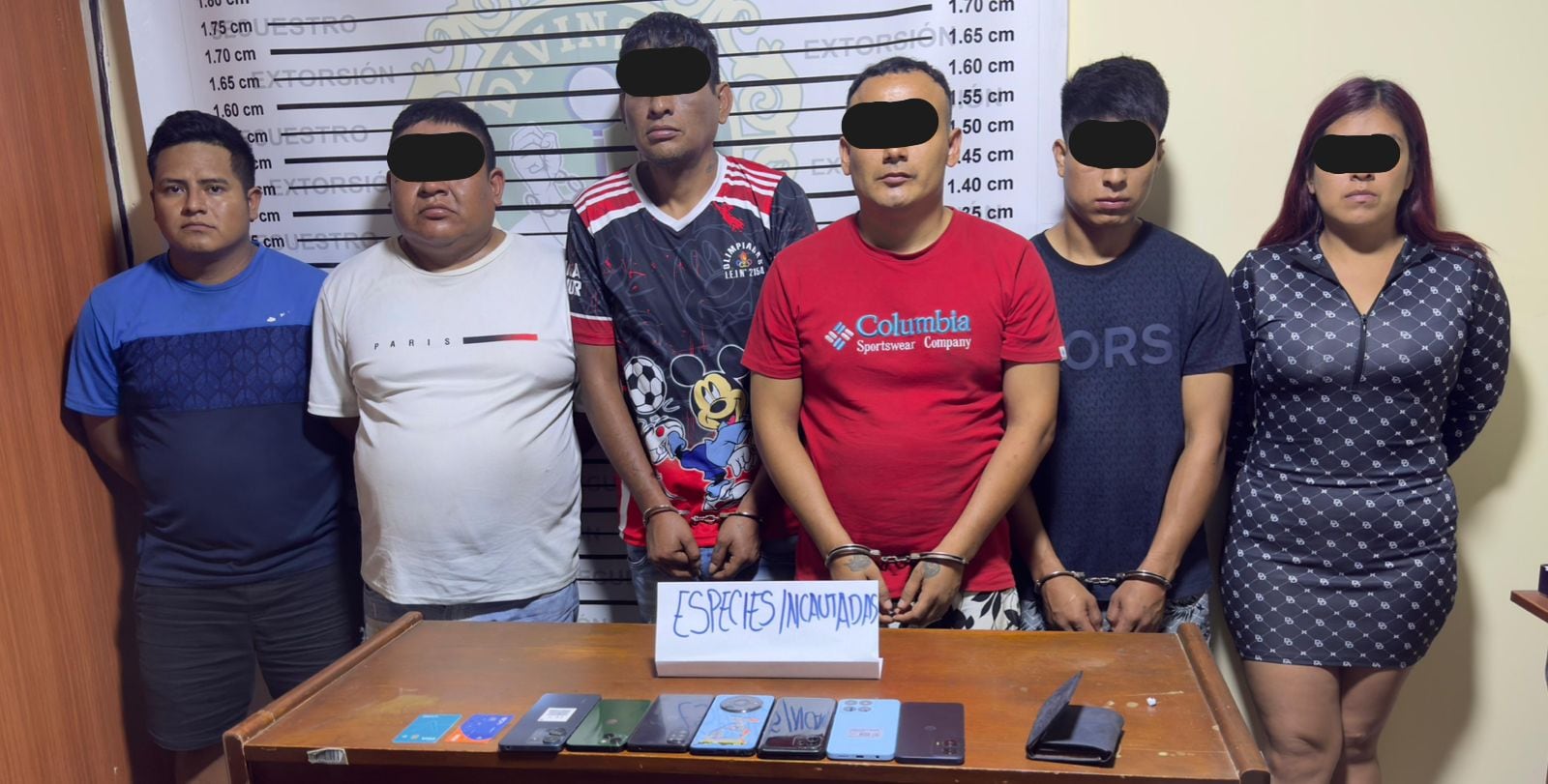 Policía atrapó a seis presuntos miembros de esta organización criminal en Trujillo.