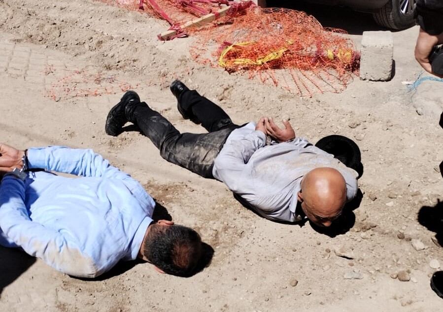 Detenidos en persecución. Foto: Difusión.