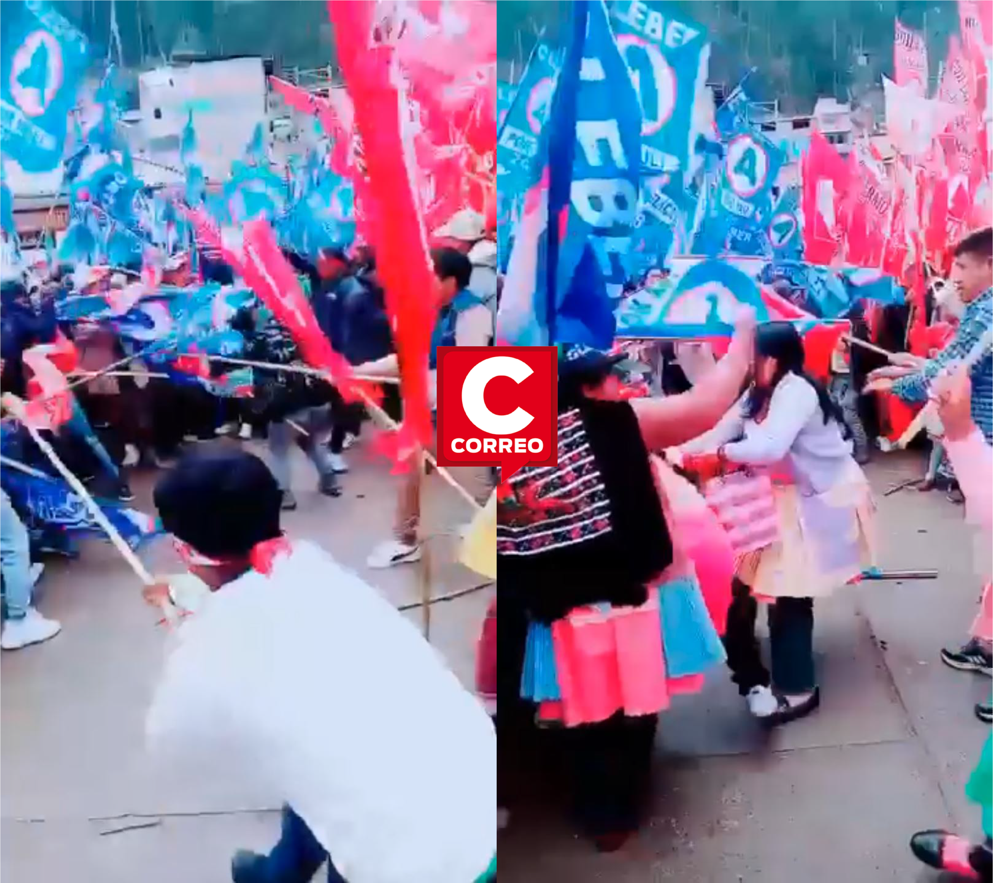 Huancavelica: simpatizantes de APP y Perú Primero se enfrentan tras cierre de campaña en Yauli (video)