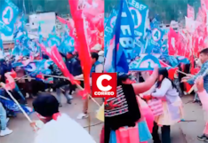 Huancavelica: simpatizantes de APP y Perú Primero se enfrentan tras cierre de campaña en Yauli (video)