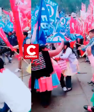 Huancavelica: simpatizantes de APP y Perú Primero se enfrentan tras cierre de campaña en Yauli (video)