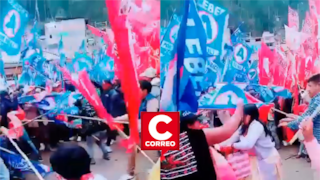 Huancavelica: simpatizantes de APP y Perú Primero se enfrentan tras cierre de campaña en Yauli (video)