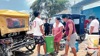Cientos de pobladores llevan tres días sin agua en Piura