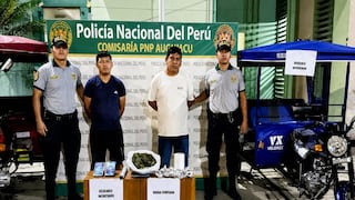 Dos detenidos por tráfico ilícito de drogas en Aucayacu