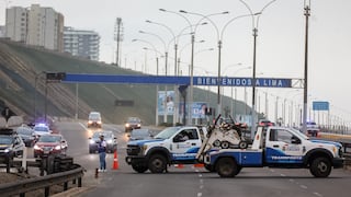 Callao: cierran tramo de la Costa Verde por 48 horas por trabajos de mantenimiento