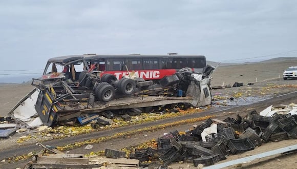 Lamentable accidente de tránsito se registró en la carretera Panamericana Norte, en la provincia de Casma.