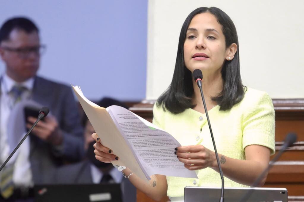 La congresista Sigrid Bazán cuestionó que se haya intentado debatir una reforma de pensiones sin mayor estudio. (Foto: Congreso)