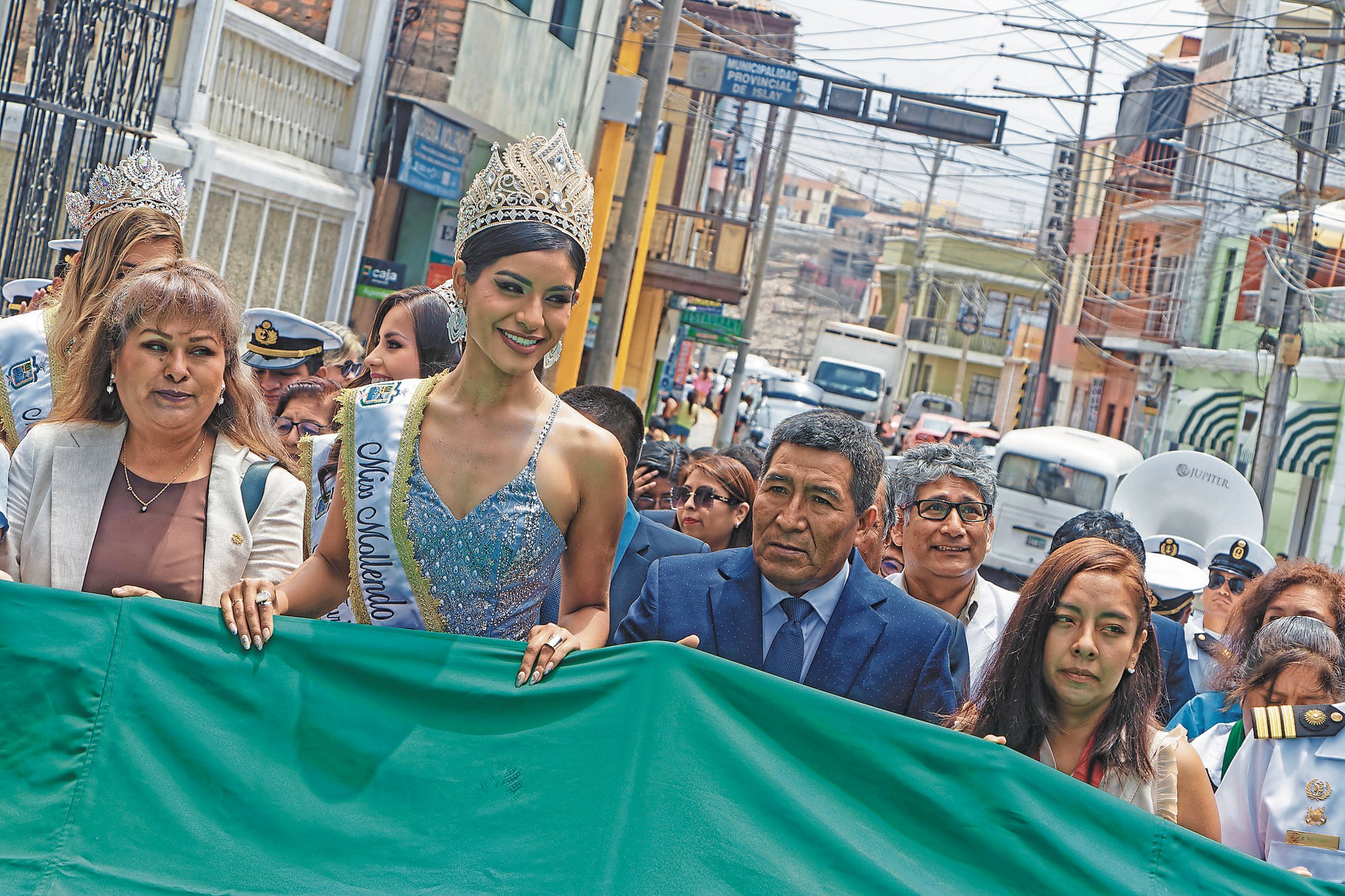 Paseo de la bandera de Mollendo. Foto: cortesía.