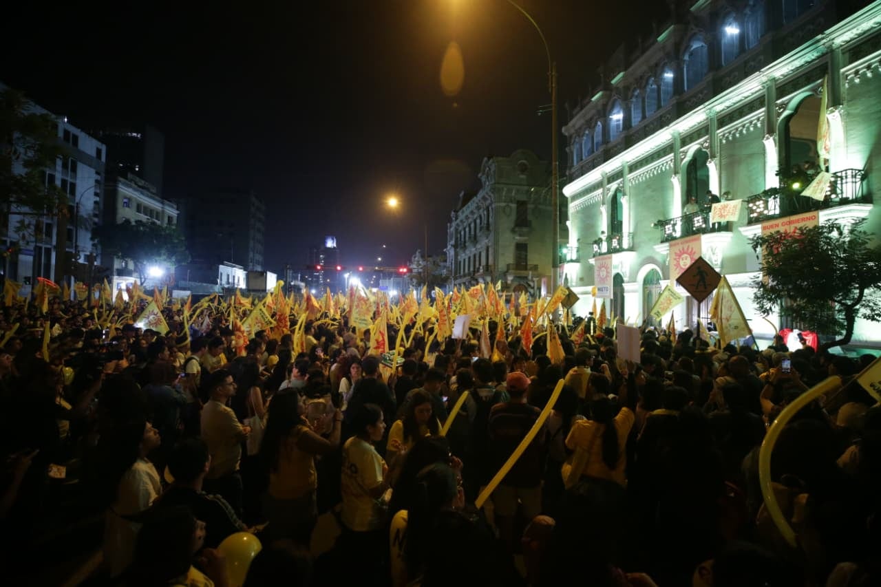 Jorge Nieto realizó cierre de campaña en el Centro de Lima. (Foto: GEC)