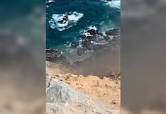 Arequipa: Tráiler cae al mar en la Panamericana Sur, en tramo Ático-Ocoña (VIDEO)