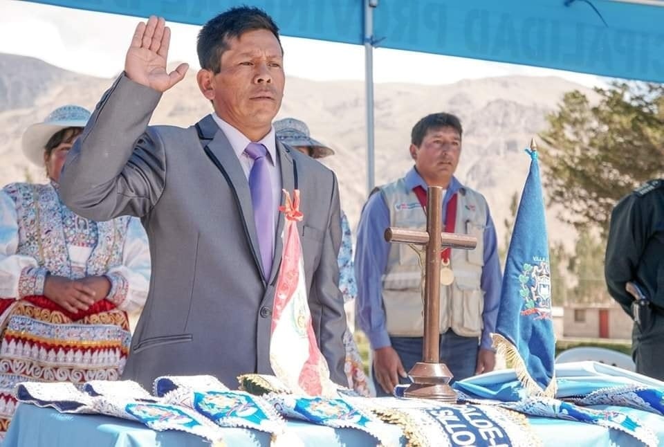 Alcalde distrital de Lari, Luis Silloca Mamani. (Foto: Difusión)