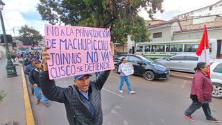 Marchas en Cusco y Machu Picchu contra tercerización de la venta de boletos para la maravilla mundial (FOTOS)