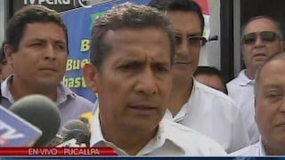 Ollanta Humala pide al "honorable Congreso" dar facultades especiales a Cateriano