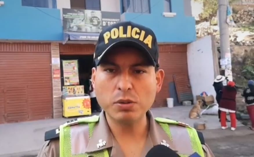 Jefe de la comisaría de Jerusalén, capitán PNP Artemio Centty. (Foto: Álvaro Figueroa)