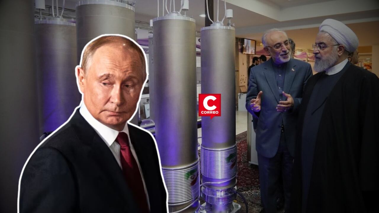 Vladímir Putin insiste en trasladar el uranio enriquecido de Irán a Rusia para frenar conflicto con EE.UU. Composición: Diario Correo.