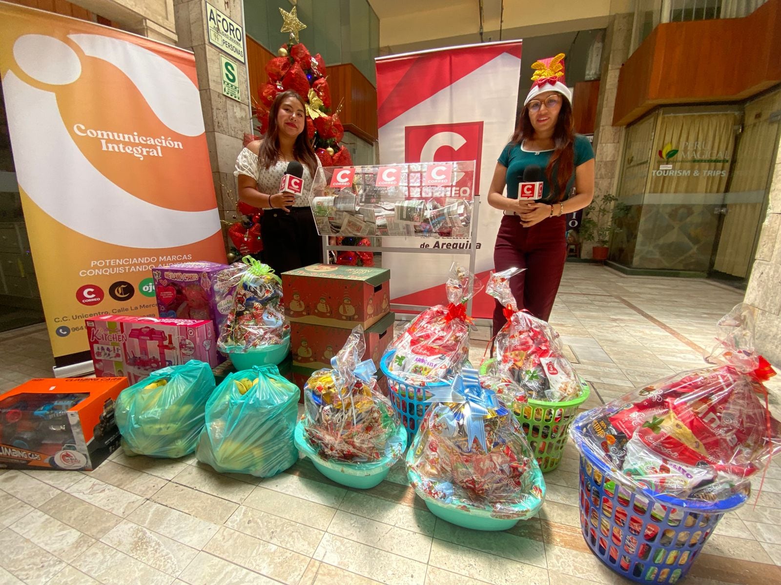 Sorteo de canastas, bolsifrutas y más premios se realizó en las instalaciones de la calle La Merced 125, oficina 157, Cercado. Foto: GEC.