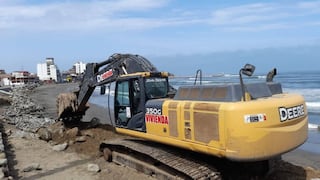 La Libertad: Empiezan trabajos de mejoramiento de enrocado en playa de Huanchaco
