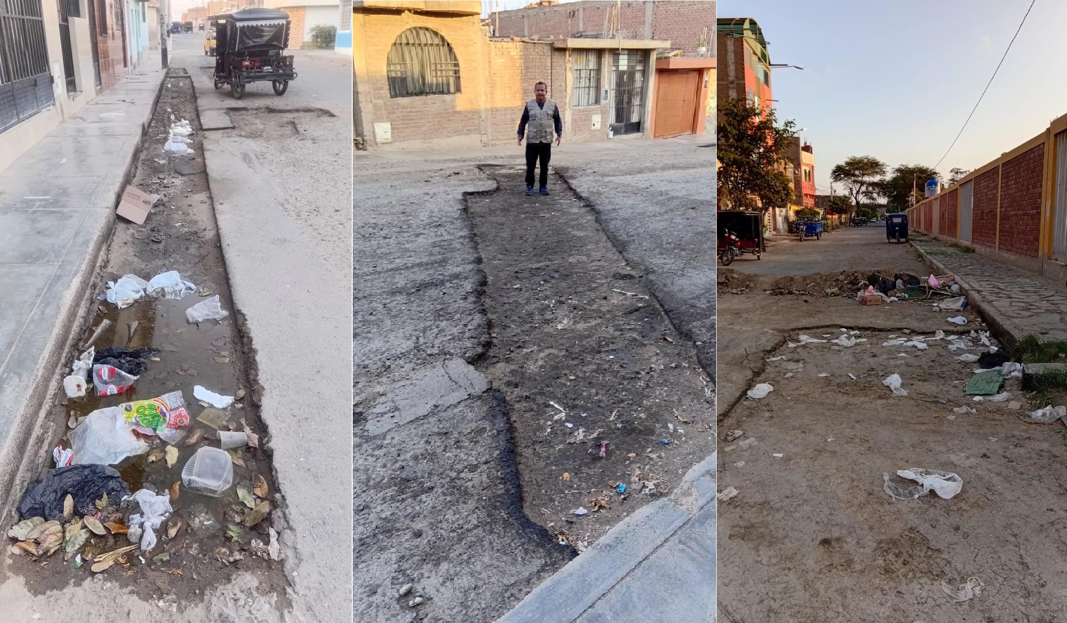 Vecinos exigen a alcalde Percy Ramos reactivar trabajos.