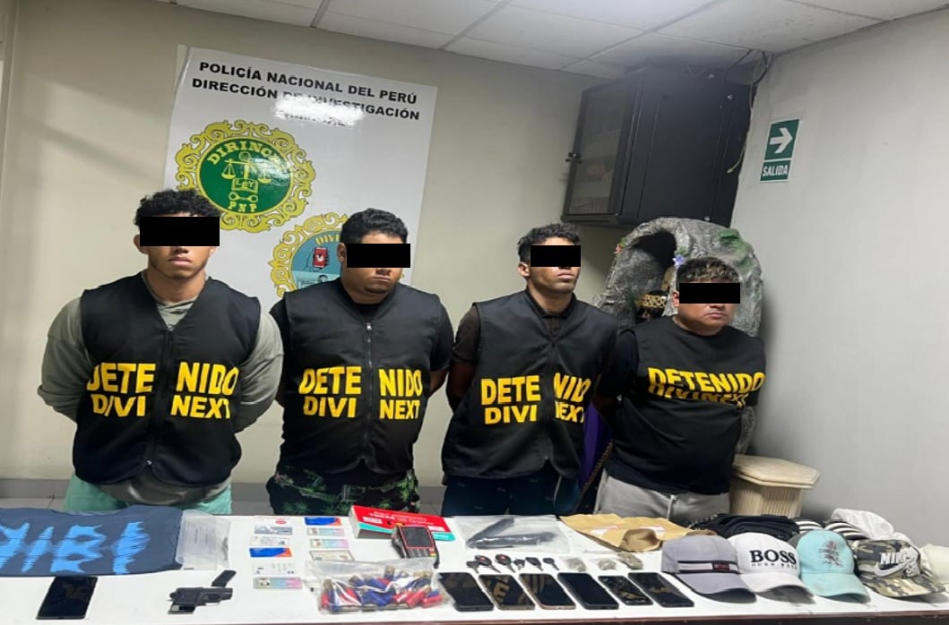 Objetos incautados durante el operativo. Fotos: Ministerio Público.