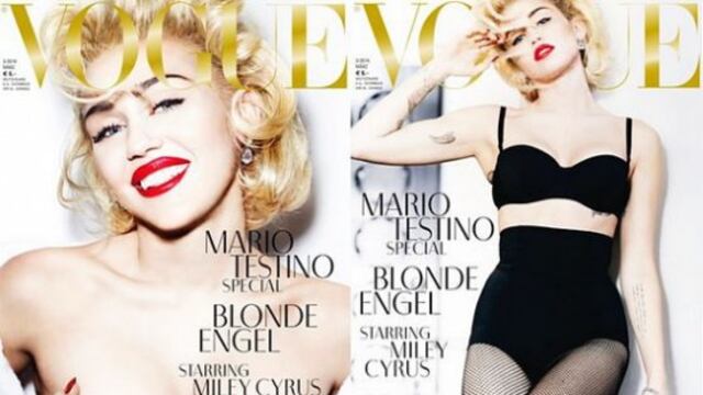 Miley Cyrus posa como Marilyn Monroe en Topless para Mario Testino