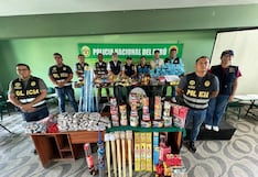 Incautan 125 kilos de pirotécnicos en el mercado de Piura