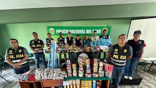Incautan 125 kilos de pirotécnicos en el mercado de Piura