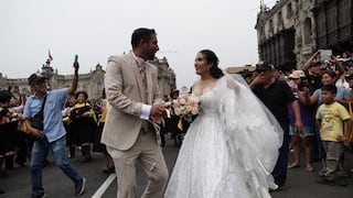 Recién casados bailan Huaylas en la Plaza de Armas de Lima y dan inicio a la “Ruta del Huaylas 2025”